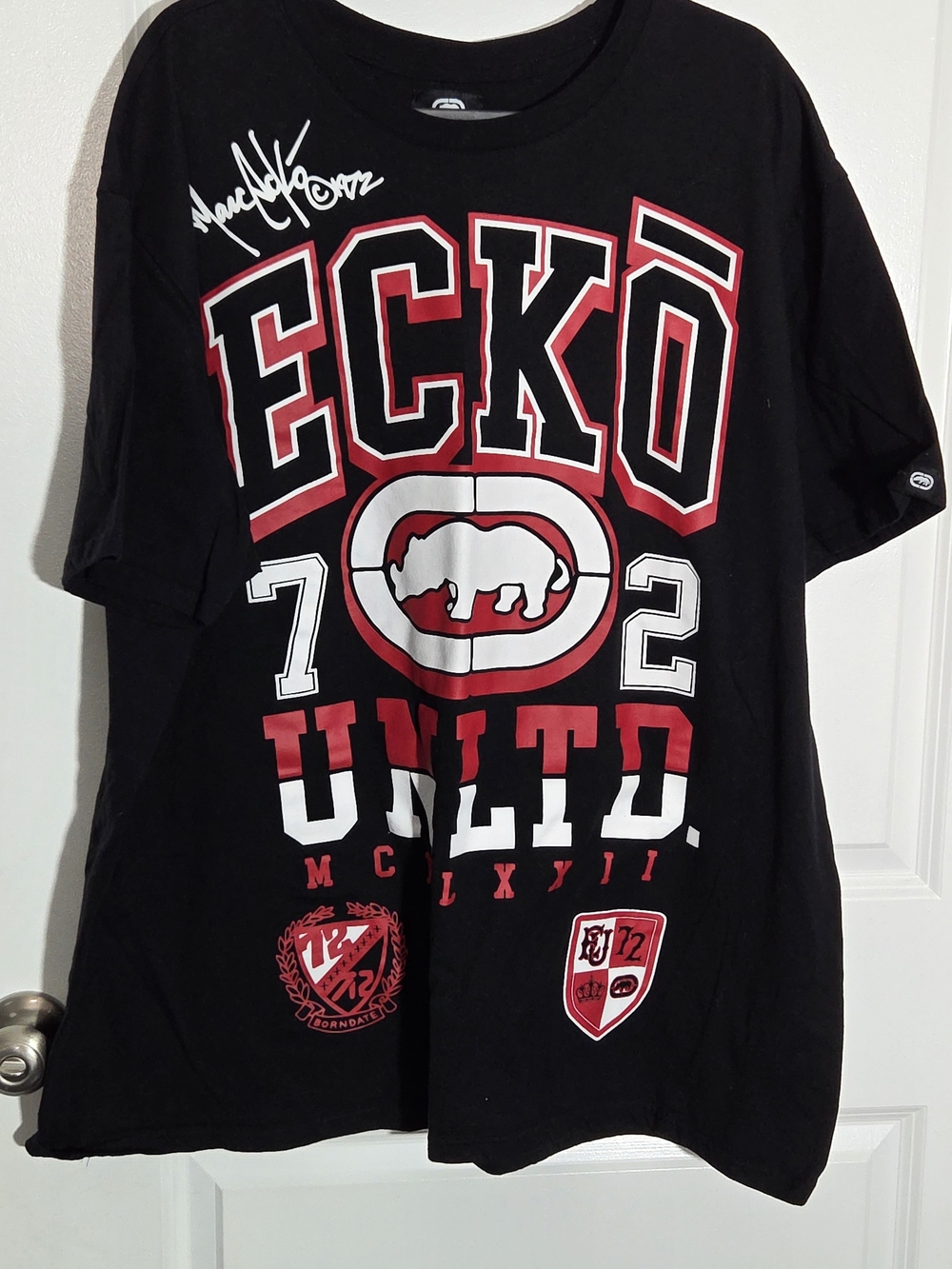 Ecko Unltd T-shirt Mens Size 4XL Red Logo Sleeve Rhino Brand